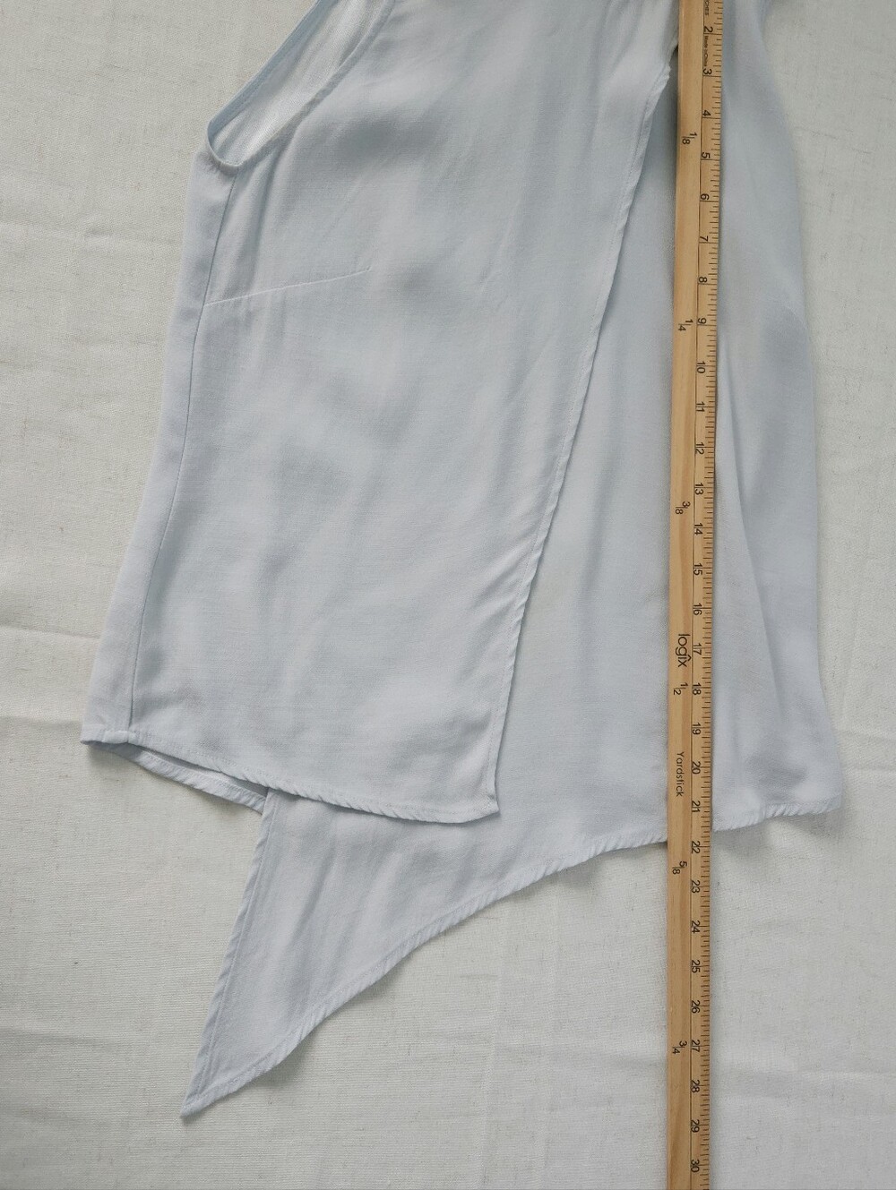 Viktoria + Woods Draped Asymmetric Cowl Neck Top Light Blue Sz 0 Australia - Picture 8 of 8